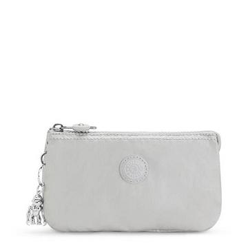 Kipling Creativity Large Klasik Metallic Pouch Çanta Bej Rengi | TR 1143NW